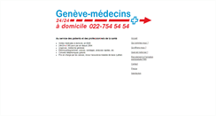 Desktop Screenshot of geneve-medecins.ch