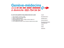 Tablet Screenshot of geneve-medecins.ch